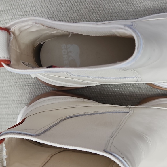 Sorel Brex Chelsea Ankle Boot Leather Women's 7.5 Pull On Natural Sea Salt - Picture 10 of 14